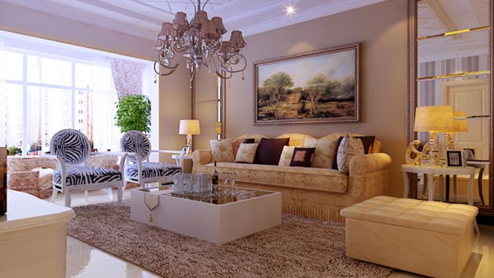 世紀(jì)龍庭108㎡混搭風(fēng)格案例