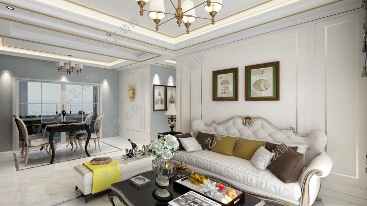 景泰翰林-105平米-8萬元-溫文爾雅的設計