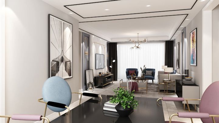 景泰翰林F區(qū)-137平米-輕奢風(fēng)格