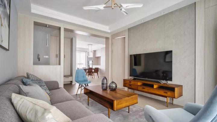 溫馨三口之家，簡潔實用的淺調(diào)北歐風(fēng)！