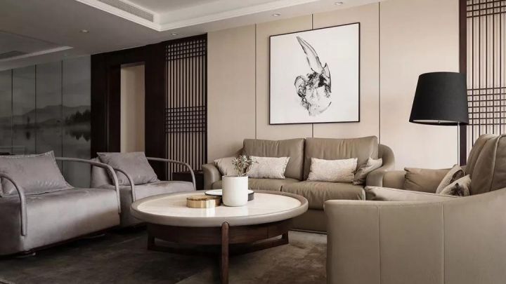 裝修設(shè)計效果圖，新中式裝修設(shè)計效果圖案例