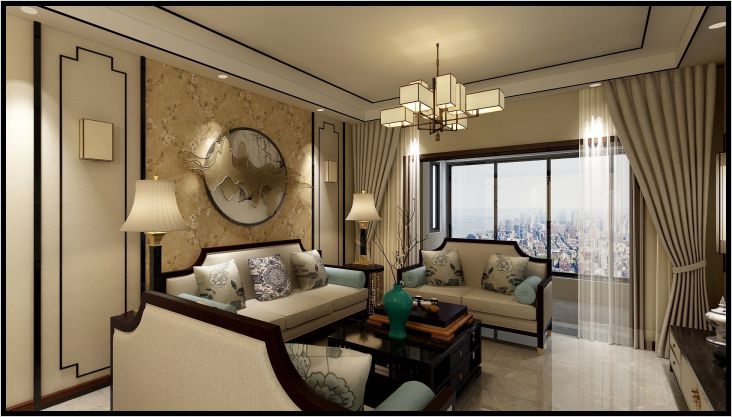 南湖橡樹(shù)灣-98平-新中式