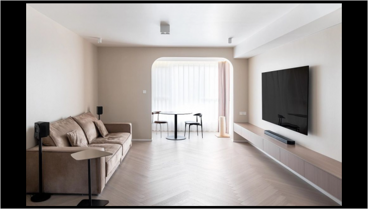 溫柔奶油風(fēng)實景落地