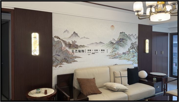 花海未來(lái)城135㎡新中式實(shí)景落地